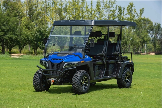 450 Max-Deluxe Benzin-Golfwagen mit 6 Sitzplätzen mit Windschutzscheibe und Abdeckung