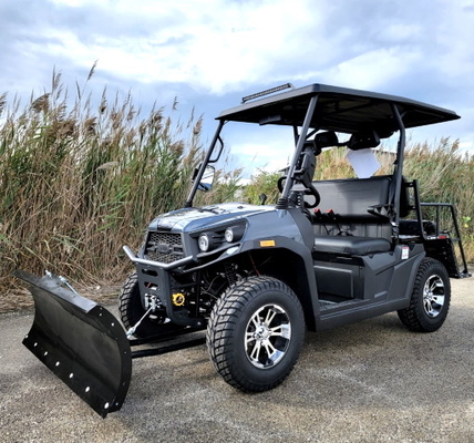 Gas-Gebrauchsfahrzeuge mit Schnee pflügen 200 EFI Gas Golf Cart Utility das Fahrzeug ATV mit automatischer Trans. u. Rück - Grau