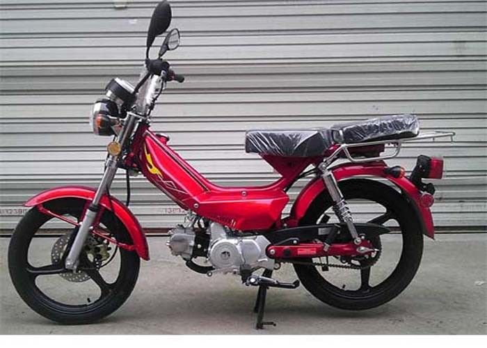 Zwei Seat Echtleder-Minibewegungsroller, lärmarmes kleines Fahrrad des Schmutz-50cc