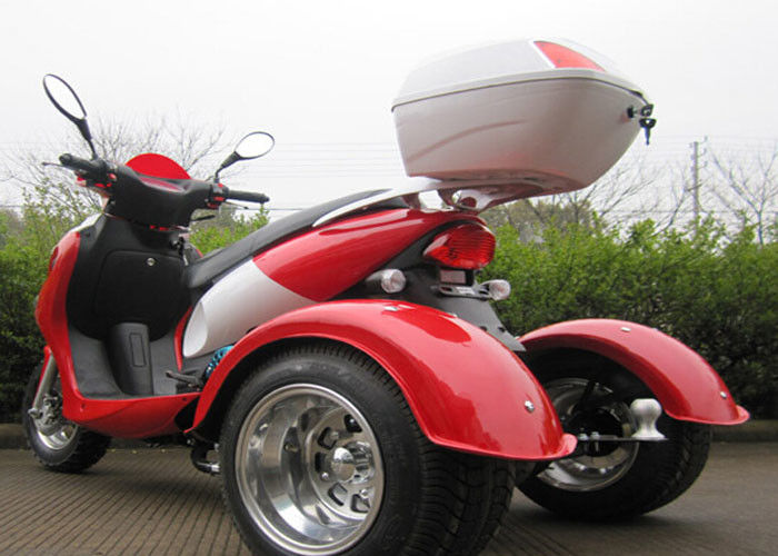 Tri Motorrad-Luft abgekühlter einzylindriger vier Anschlag des Rad-50cc SOHC mit großem hinterem Kasten