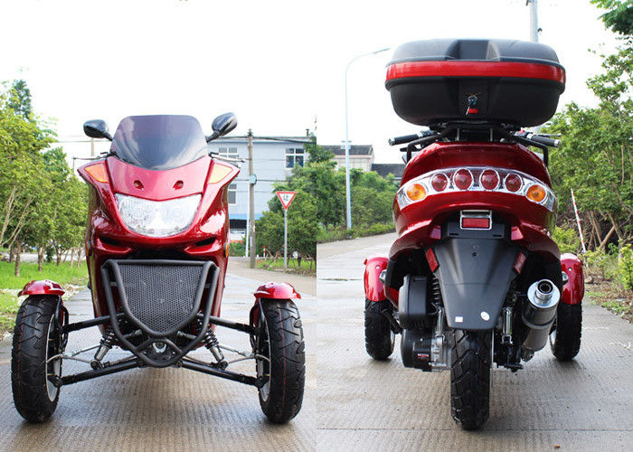 Rollermotorrad 150cc mit 3 Rädern mit Maschine 7.0kw 7500r/min 8HP/Rückseitenkasten