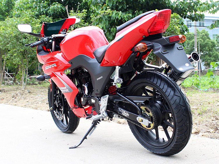 Einzylindrige Straße fährt 4 die abgekühlte Anschlag-Luft, intelligente Sport-Motorräder der Form-250cc rad