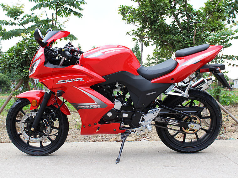Einzylindrige Straße fährt 4 die abgekühlte Anschlag-Luft, intelligente Sport-Motorräder der Form-250cc rad