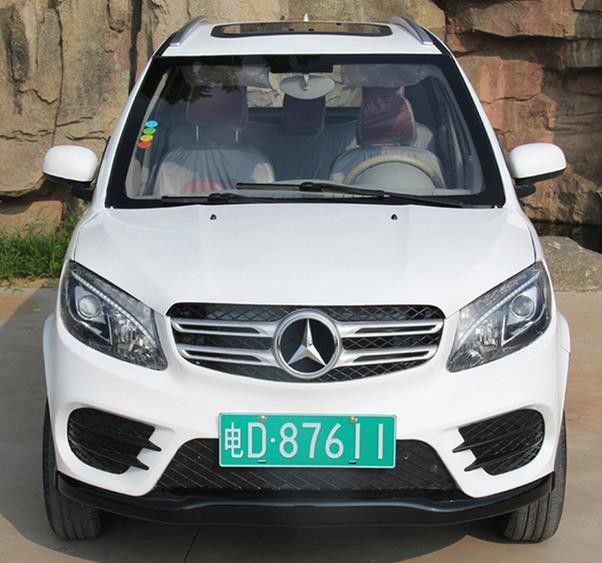 5 Tür-elektrisch betriebene Fahrzeuge, Auto des Elektromotor-15kw mit 4 Sitzen/Klimaanlage