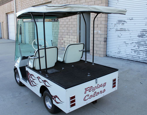 2 Sitzelektrische Golfmobile 150cc, die einfach sind, gehen abgekühlte Anschlag-einzylindrige die Luft des Golfmobil-vier