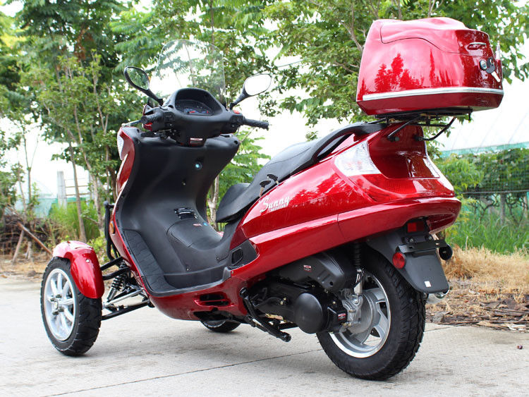 50CC horizontale Art Tri Rad-Motorrad mit einzylindrigem, Riemenantrieb-Getriebe
