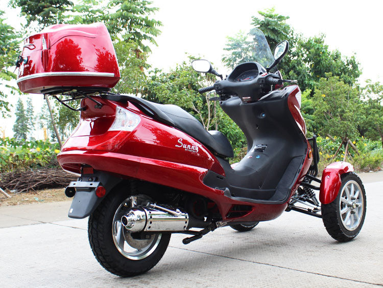 50CC horizontale Art Tri Rad-Motorrad mit einzylindrigem, Riemenantrieb-Getriebe
