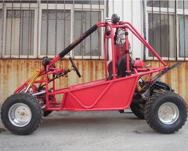 Gokart-verwanzter Doppelsitz-Gokart Franc/Eisenbahn der Scheibenbremse-150cc mit elektrischem Anfangssystem