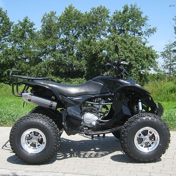 250cc besonders großes Vierrad-Atv mit elektrischem Anfangssystem-Schwarzem