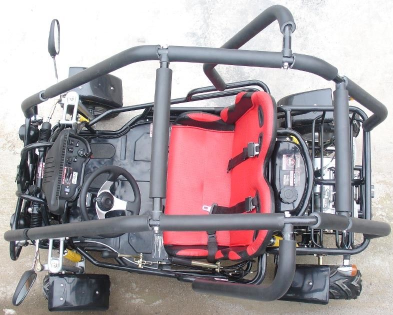 110cc kleine motorisierte Gokarte, Geschwindigkeit der erwachsener Gokart-automatische Kupplungs-3 mit Rückseite
