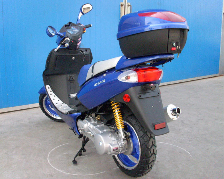 erwachsene abgekühlte Maschine des Motor150cc Roller-CVT Gebläseluft mit Gas-Auslöseschalter