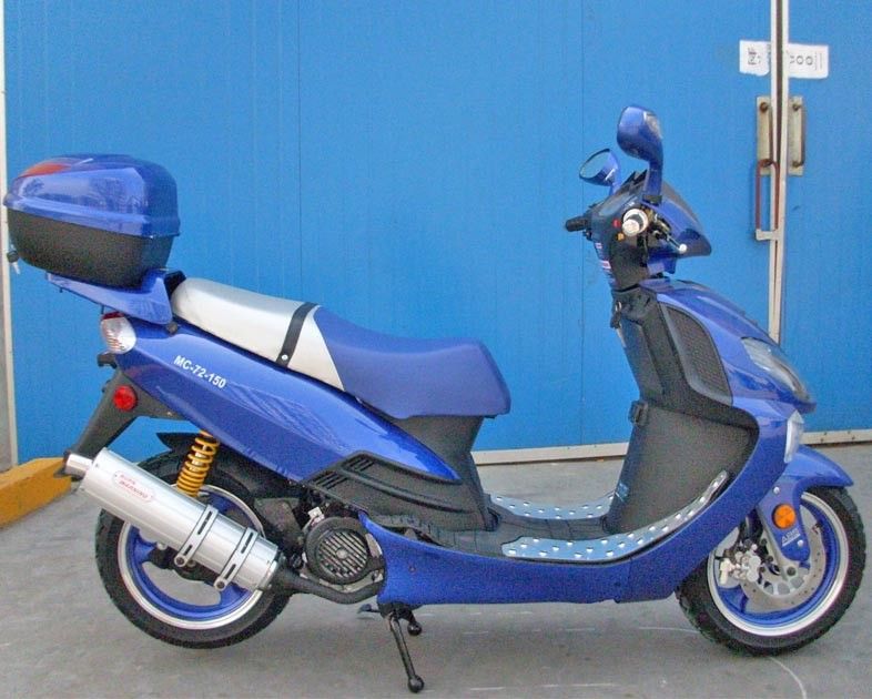 erwachsene abgekühlte Maschine des Motor150cc Roller-CVT Gebläseluft mit Gas-Auslöseschalter