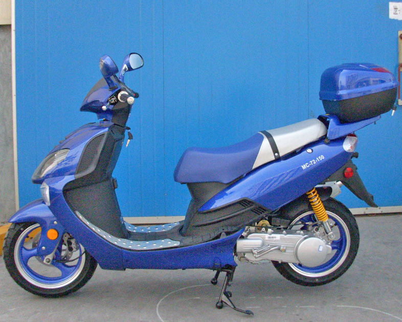 erwachsene abgekühlte Maschine des Motor150cc Roller-CVT Gebläseluft mit Gas-Auslöseschalter
