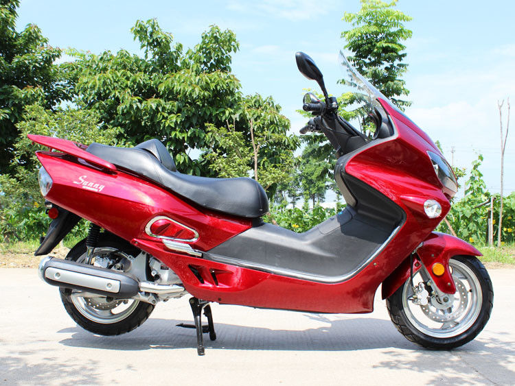 wassergekühlte Maschinen-erwachsene Bewegungsroller-Front-Disketten-Rückseiten-Scheibenbremse 300cc CVT
