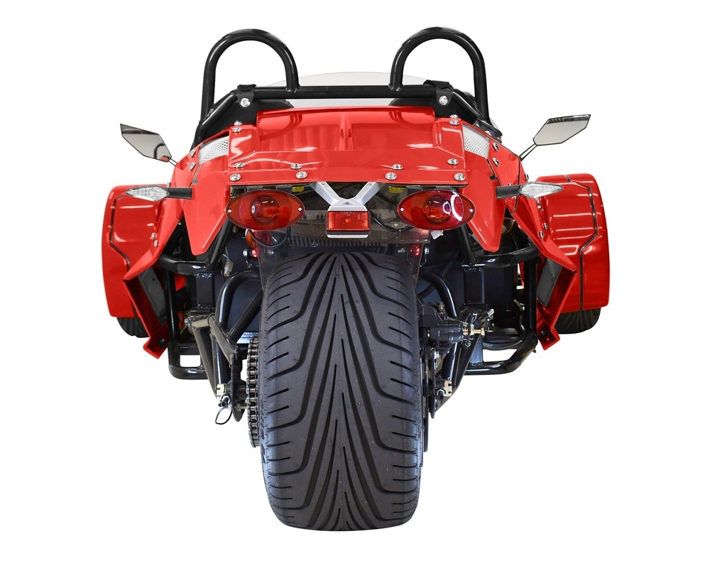 Dreiradmotorrad E-Spider 72V Trike leistungsstarker 3000w Mitteldrehmotor mit Lithiumbatterie