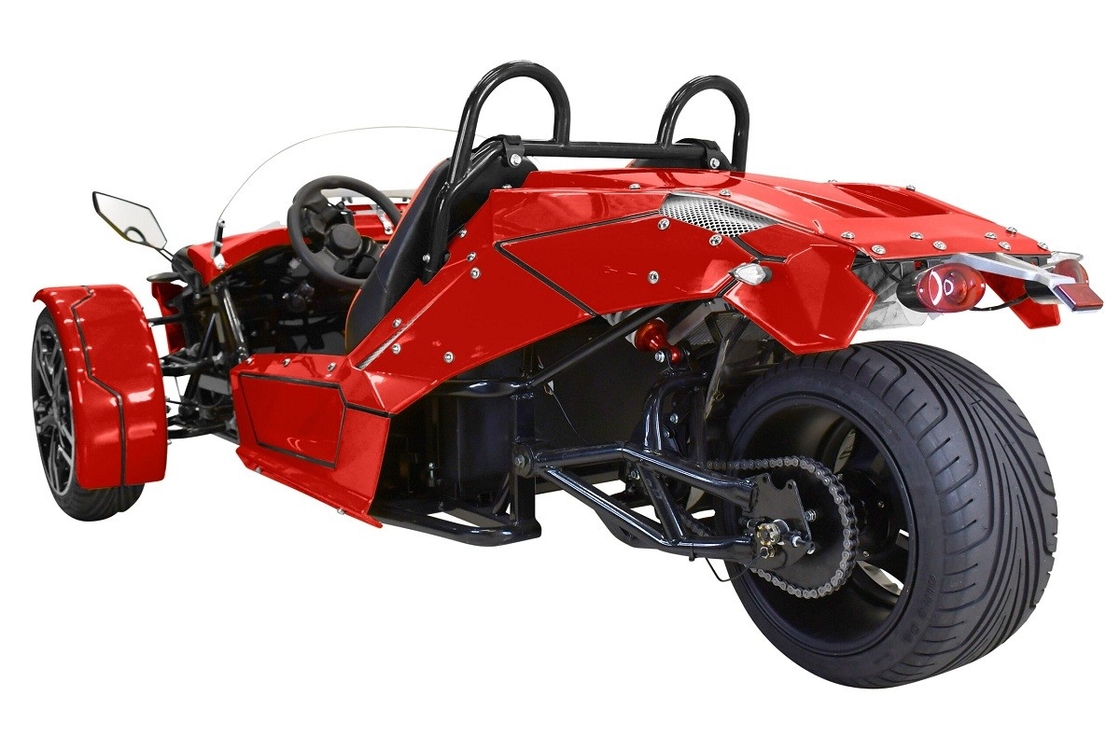 Dreiradmotorrad E-Spider 72V Trike leistungsstarker 3000w Mitteldrehmotor mit Lithiumbatterie