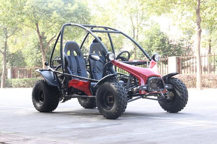 Horizontale einzylindrige 4 streichen Doppelsitz-Gokart mit vorderer/Rückseiten-Scheibenbremse