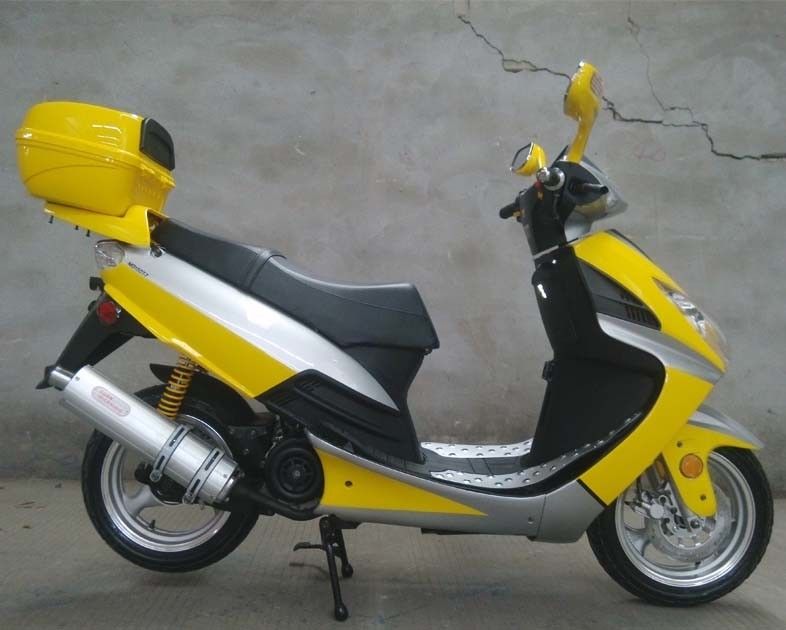 Eletric/Kickstarter 150CC einzylindrige 4 streichen Bewegungsroller mit vorderer Scheibenbremse