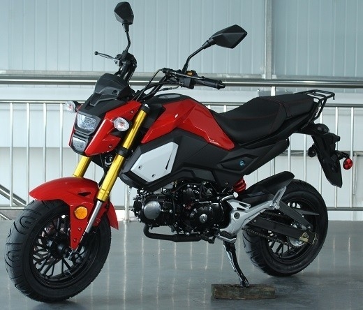 Special Edition Motorrad mit Handgetriebe, Elektrostart, doppelte Scheinwerfer, große 12 