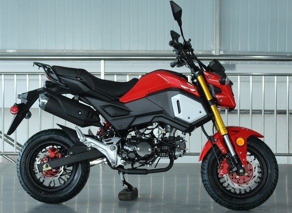 Special Edition Motorrad mit Handgetriebe, Elektrostart, doppelte Scheinwerfer, große 12 