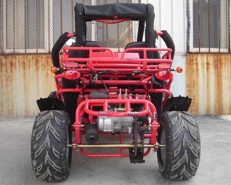 Gokart-verwanzte Luft der natürlichen Größe kühlte 150cc Cvt mit Ketten-Antrieb ab