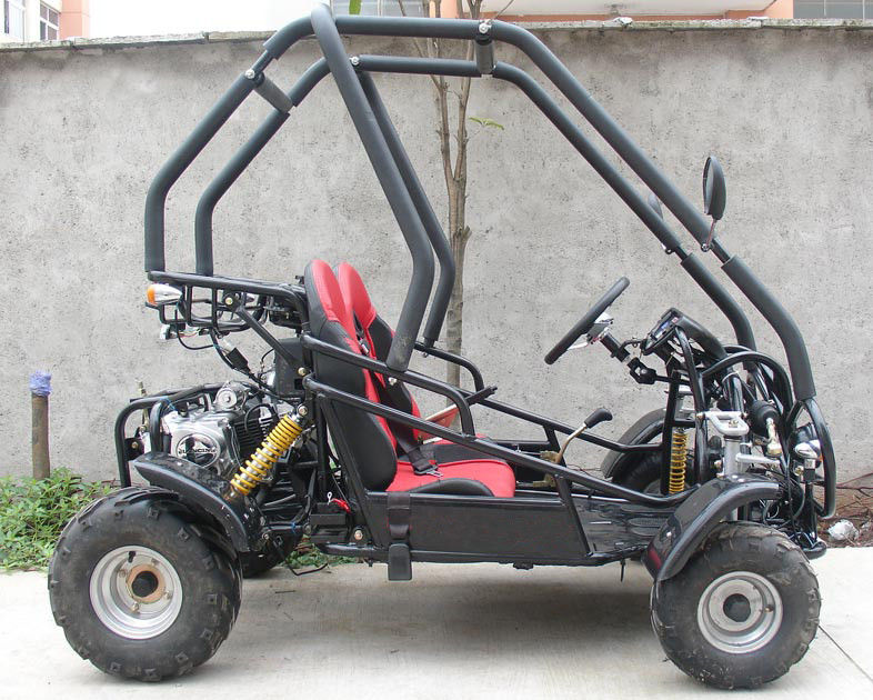 Kleiner 3 Gokart-verwanzter Zweisitzer Atv der Geschwindigkeits-110cc mit Anfang CDI Electirc