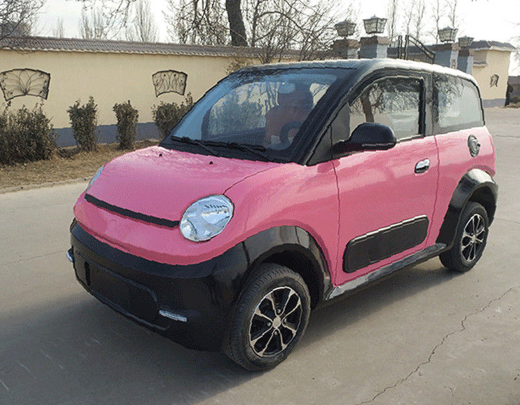 Rosa/blaues elektrisches 2-Sitze- Elektroauto der Golfmobil-220v 4.2kw mit vorderer Disketten-/Rückseiten-Trommel