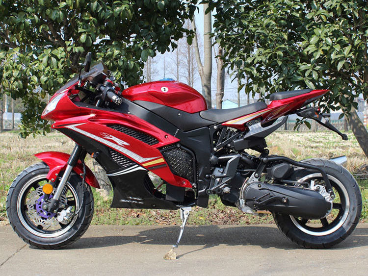 Horizontale Art Luft kühlte 4-Stroke elektrisch betriebenes Motorrad 150cc ab