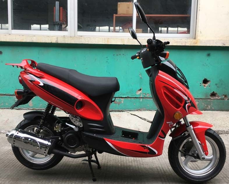 fahrrad-Roller-Front-Disketten-Rückseiten-Trommelbremse 50cc CVT Gebläseluft abgekühlte Mini