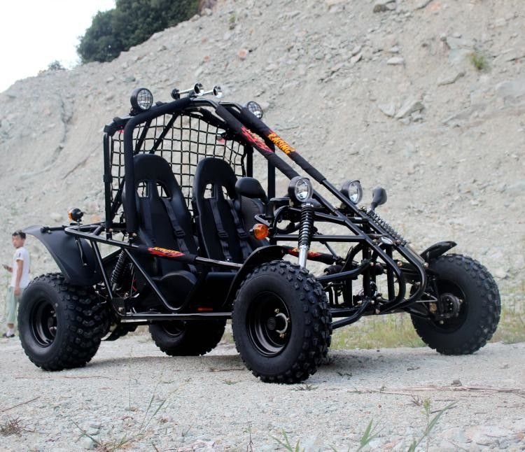 Bringen Sie den abgekühlten großen Zweisitzer-Gokart-elektrisches Anfangsketten-Antrieb 150cc zur Sprache