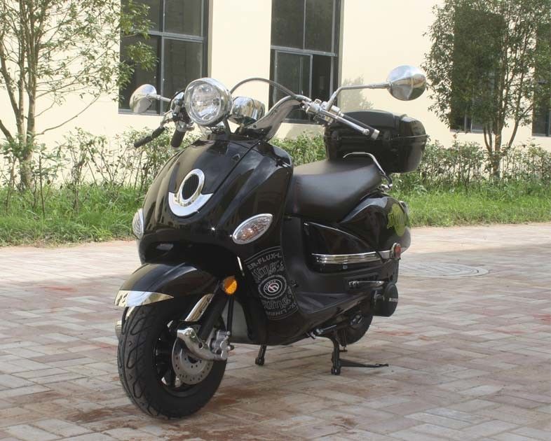 Elektrische/des Tritt-150cc gasbetriebene Roller für Erwachsene mit vorderer Diskette richten Trommel auf