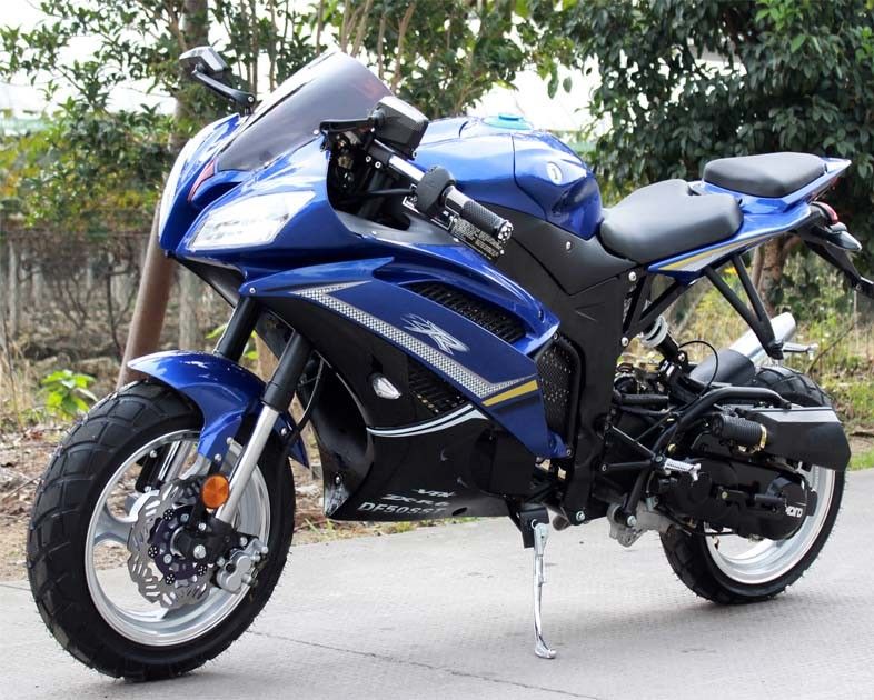 Anschlag-Luft kühles CVT der einzylindrigen Straßen-200cc legale des Motorrad-4 mit Schlüsselanfangssystem