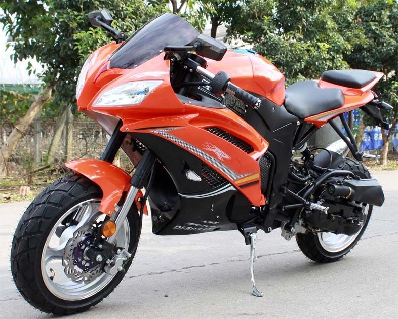 Anschlag-Luft kühles CVT der einzylindrigen Straßen-200cc legale des Motorrad-4 mit Schlüsselanfangssystem