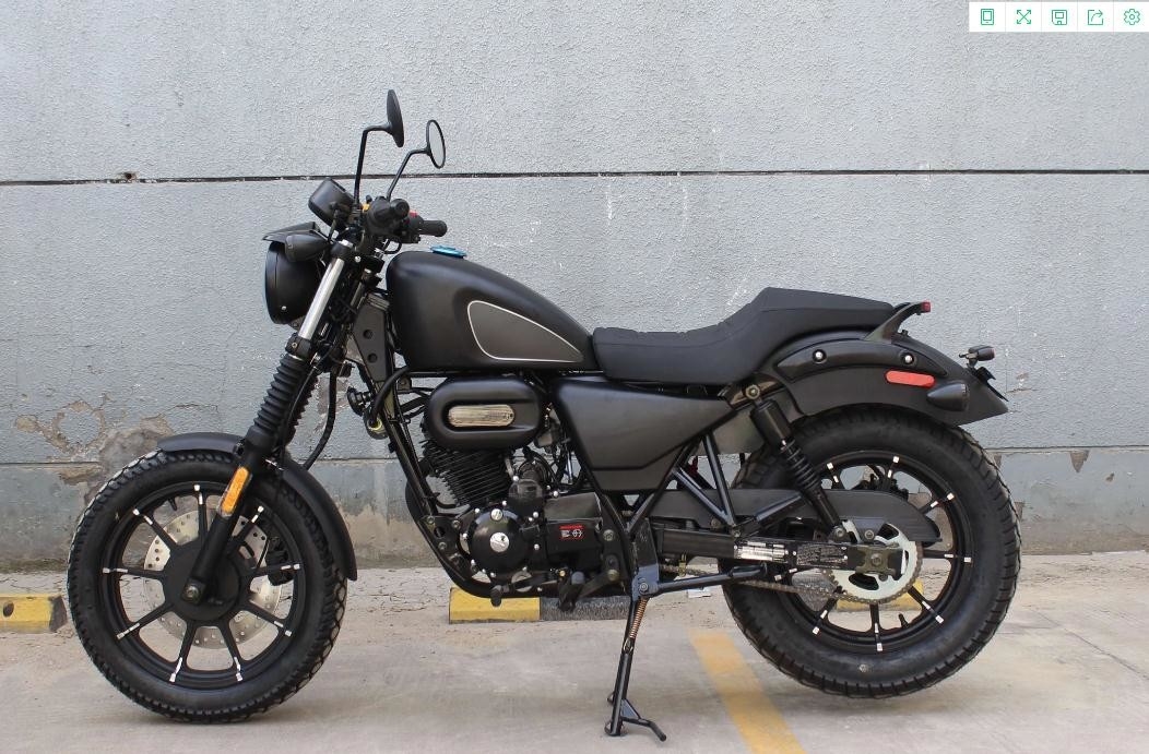 Einzylindrige Luft abgekühlte Anschlag-horizontale Art 250cc Chopper Motorcycle 4